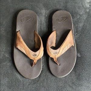 Reef Brown Leather Sandals